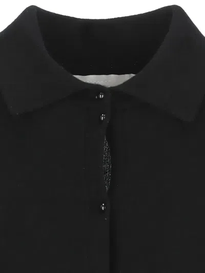 Vanisé Button-down Sweater In Black