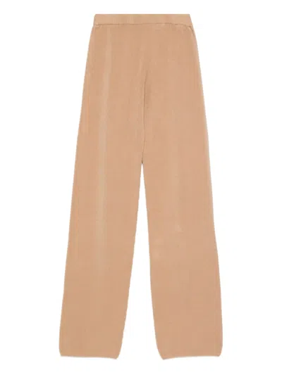 Vicolo Elasticated-waist Pants In Brown