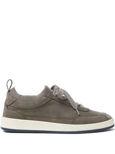 Peserico Suede Sneakers In Gray