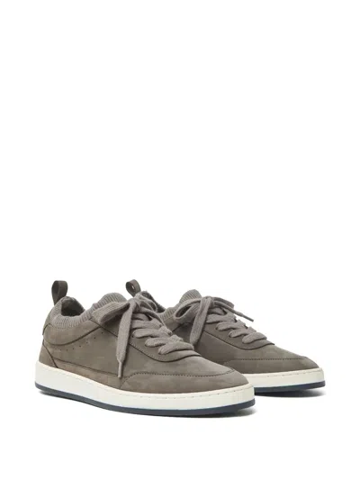 Peserico Suede Sneakers In Gray