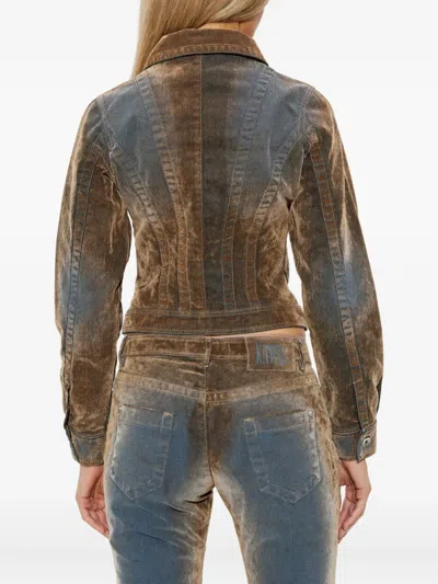 Knwls Zip Pocket Jacket In Brown