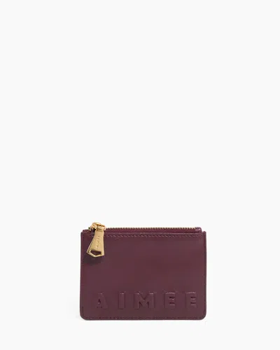 Aimee Kestenberg The Og Zip Wallet In Burgundy