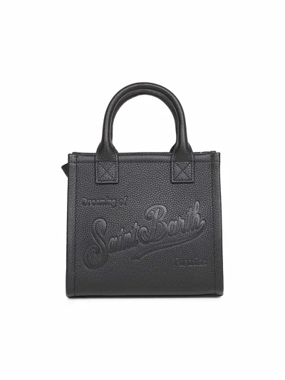 Mc2 Saint Barth Black Vanity Bag Mini Handbag In Black