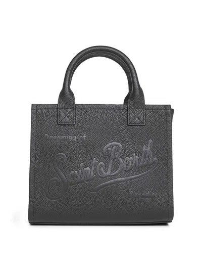 Mc2 Saint Barth Black Vanity Bag Midi Handbag In Black