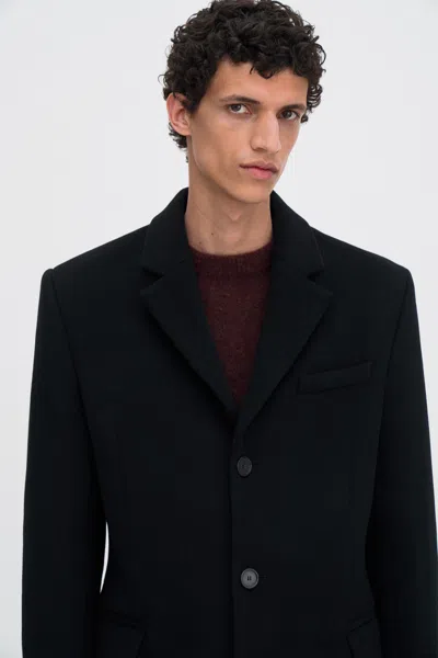 Filippa K William Wool Coat In Black
