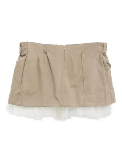 分层式迷你半身裙