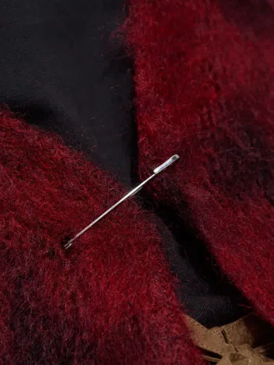 Isabel Marant Mylene Mohair Cardigan Deep Red In Red