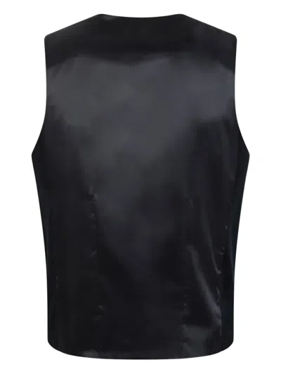 Selected Corduroy Button-up Waistcoat In Blue