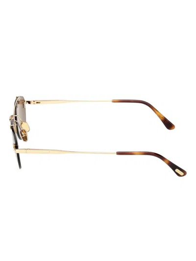 Tom Ford Astor 55mm Gradient Pilot Sunglasses In Gold