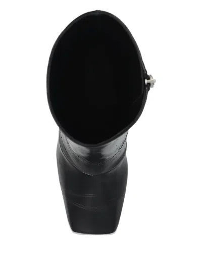 Givenchy Sliced Square Patent Leather Ankle Boots In Black