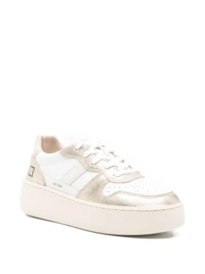 Date D.a.t.e. Court Platform Laminated Shoes In Multi