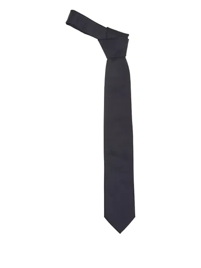 Lardini Silk Tie In Blue