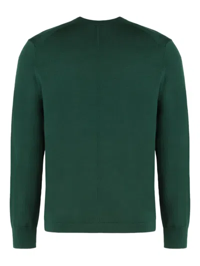 Calvin Klein Sweater With Round Neck In Wool In Green