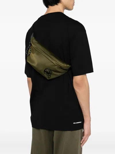 Karl Lagerfeld Ikon Belt Bag In Green