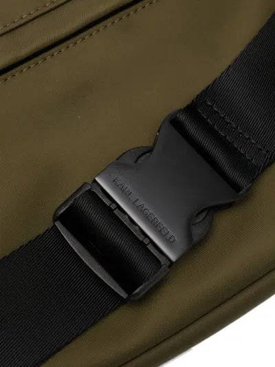 Karl Lagerfeld Ikon Belt Bag In Green