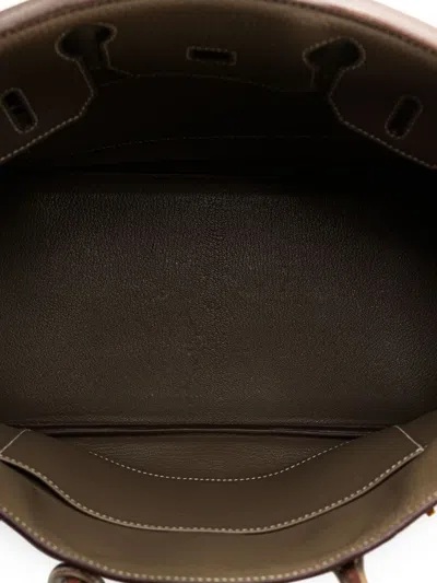 Pre-owned Hermes 2015 Togo Birkin Retourne 30 Handbag In Brown