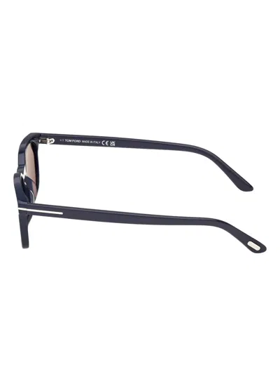 Tom Ford Ft1300 Rectangular Frame Sunglasses In Brown