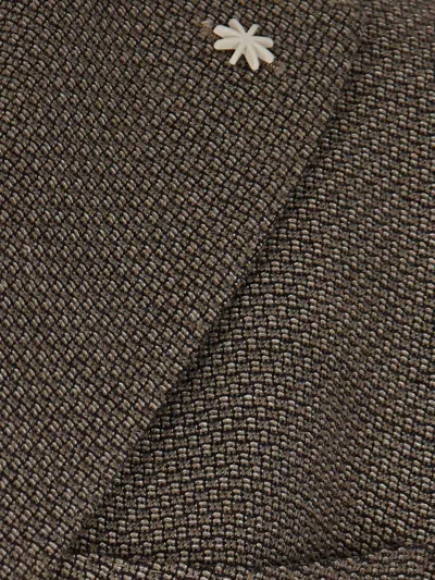 Manuel Ritz Blazer Monopetto Marrone In Brown
