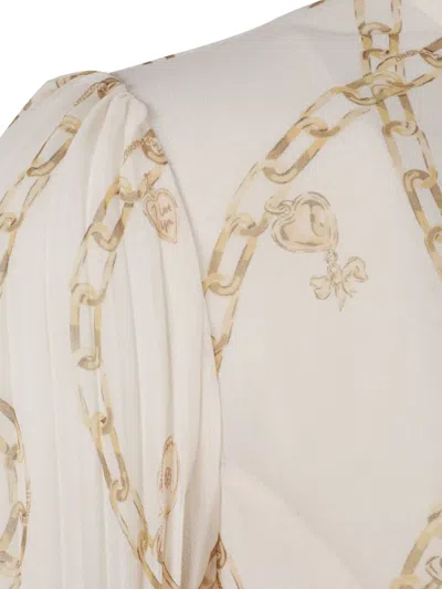 Zimmermann Sunray Pleated Shirt In Neutral