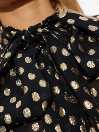 Dsquared2 Polka-dot Tie Shirt In Black