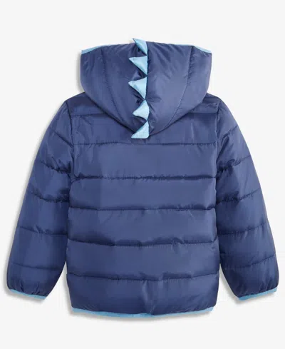 Epic Threads Boys Toddler 2t-4t Dino Lightweight Hooded Packable Jacket, Macy's Exclusive In Blue