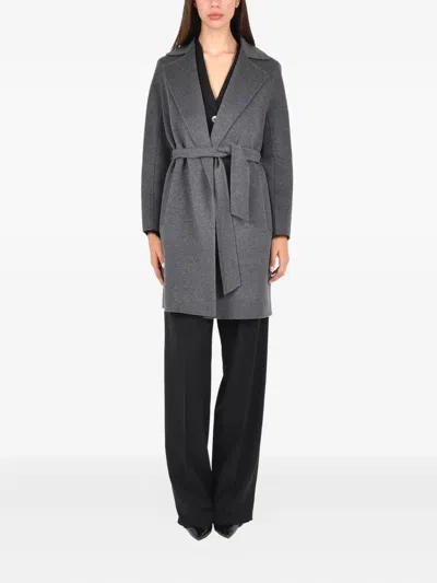 Max Mara Studio Dravenna Coat In Gray
