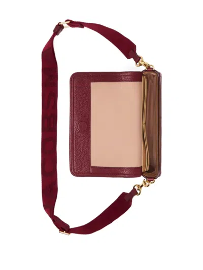 Marc Jacobs Mini Leather Shoulder Bag With Adjustable Strap In Red