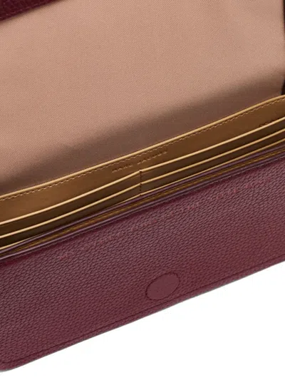 Marc Jacobs Mini Leather Shoulder Bag With Adjustable Strap In Red