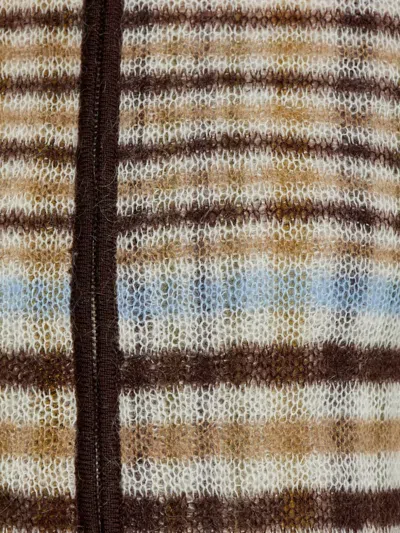 Rag & Bone Womens Ivrmt Leva Striped Wool-blend Top In Multi