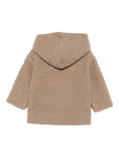 Teddy & Minou Faux-shearling Jacket In Neutral