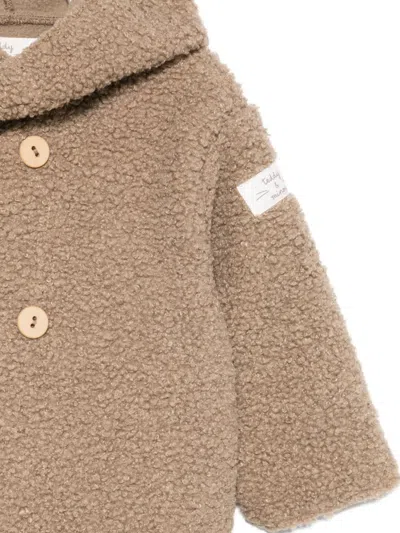 Teddy & Minou Faux-shearling Jacket In Neutral