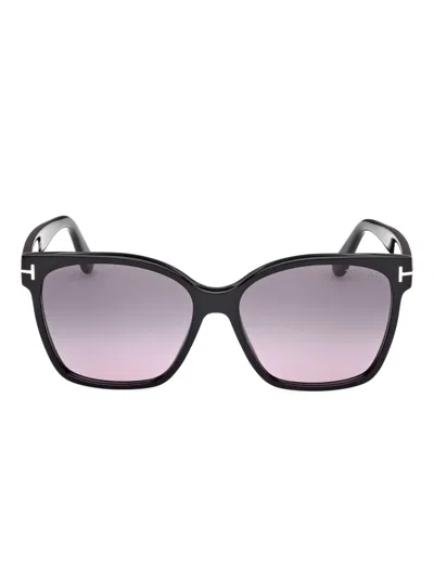 Tom Ford Iris 56mm Gradient Butterfly Sunglasses In Brown