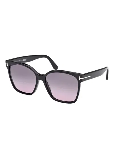 Tom Ford Iris 56mm Gradient Butterfly Sunglasses In Brown