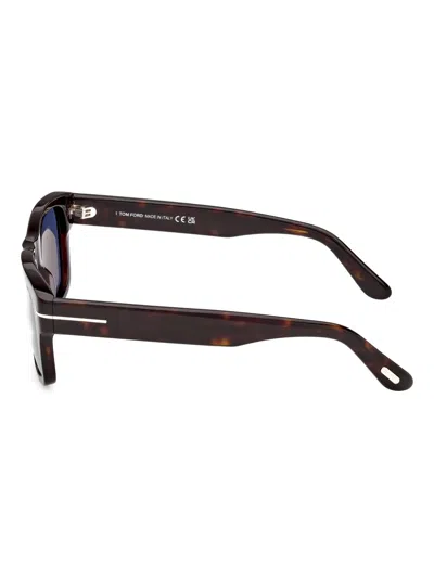 Tom Ford Eyewear Rectangular Frame Sunglasses In Brown