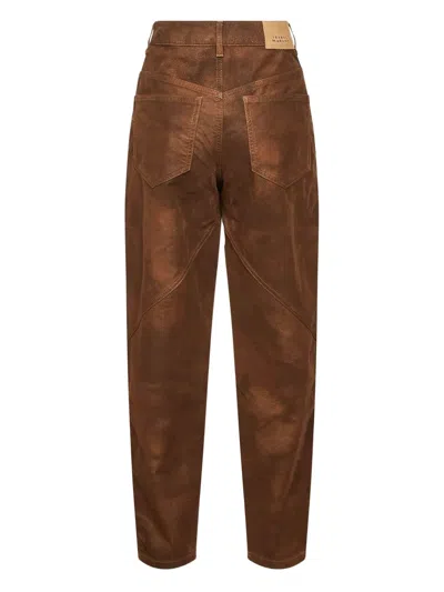 Isabel Marant Étoile Pants "kelvina" In Brown