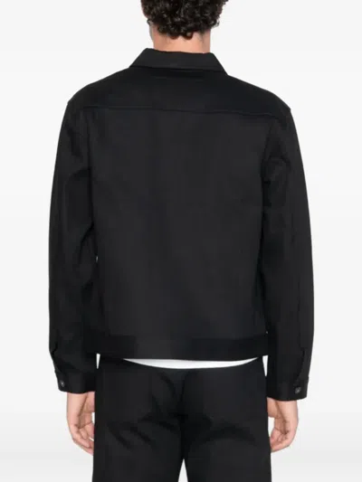 Naked And Famous Buttoned Denim Jacket In Black