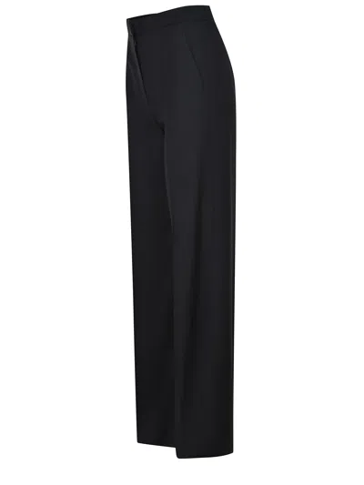 Max Mara Fernet Wide-leg Wool Pants In Blue