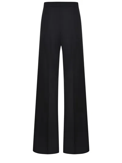 Max Mara Fernet Wide-leg Wool Pants In Blue