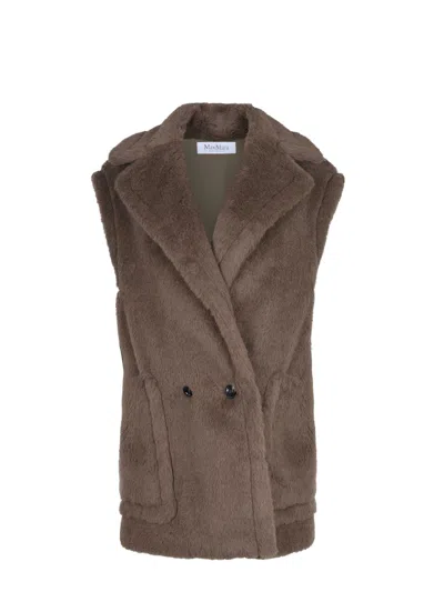 Max Mara Woman Brown Coats In Brown