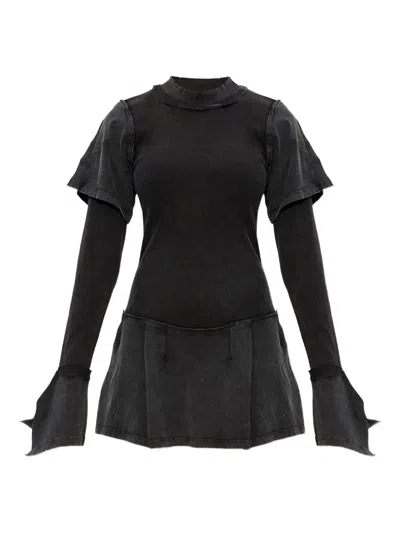 Knwls Deconstructed Dress In Black