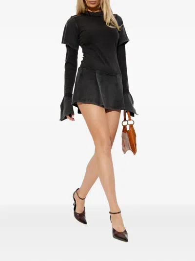 Knwls Deconstructed Dress In Black