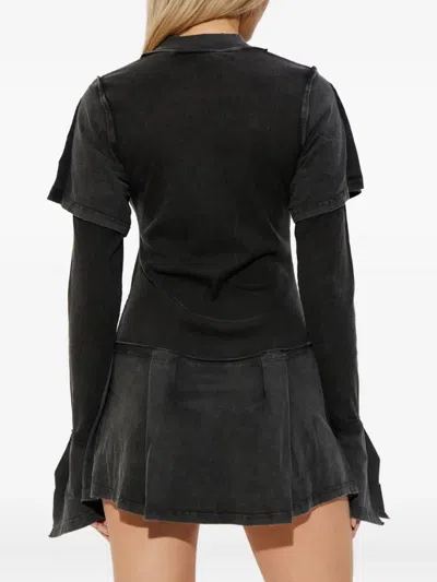 Knwls Deconstructed Dress In Black