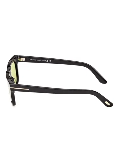 Tom Ford Eyewear Penn Rectangular Frame Sunglasses In Black