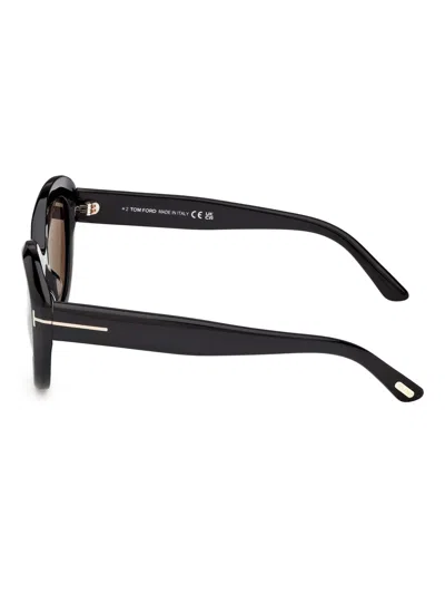 Tom Ford Stacy 53mm Cat-eye Sunglasses In Black