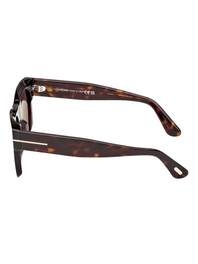 Tom Ford Eyewear Square Frame Sunglasses In Brown