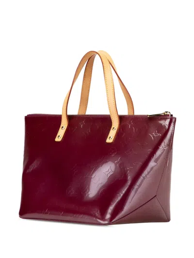 Pre-owned Louis Vuitton 2000-2025 Monogram Vernis Bellevue Pm Handbag In Purple