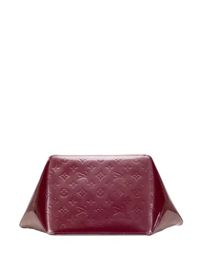 Pre-owned Louis Vuitton 2000-2025 Monogram Vernis Bellevue Pm Handbag In Purple