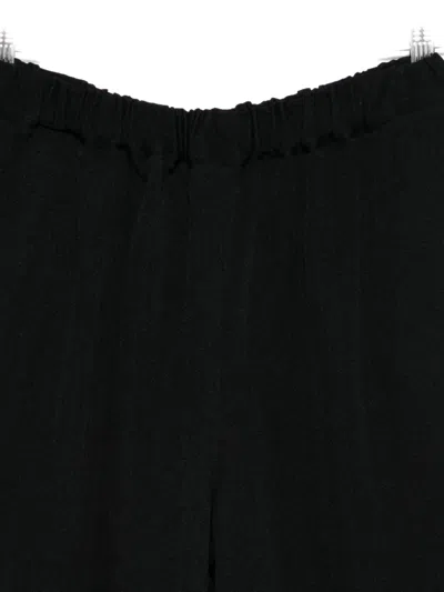 Comme Des Garçons Elasticated-waistband Trousers In Black