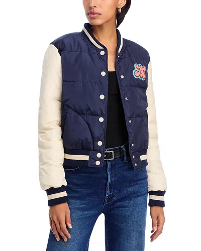 Mother Pillow Talk Letterman Jacket In Multi