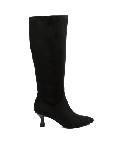 Jones New York Women's Sonton Kitten Heel Tall Boots In Black